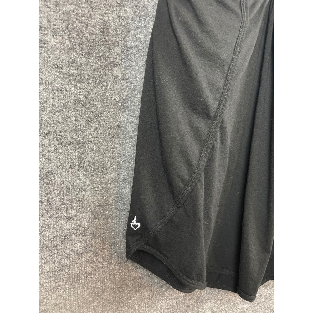Torrid Active Tank Top Womens 2 Black Excellent Strappy Lattice Back Pleated - Picture 7 of 8